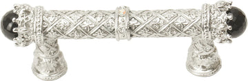 Crowning Glory Queen Penelope Platinum 3'' cc pull w/ Swarovski Crystals & semi‐precious stones 6528-24COX