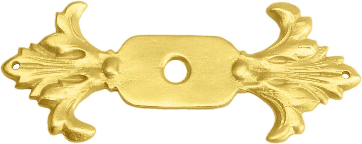 Acanthus large escutcheon Renaissance style in Gilded Mercury. 680-8