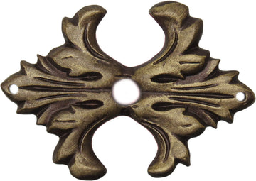 Acanthus medium escutcheon Renaissance style in Antique Brass. 682-3