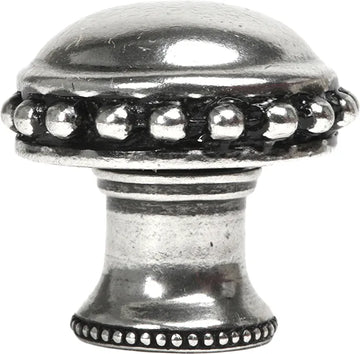Classic/Beaded Classic large round knob with beaded rim 708B