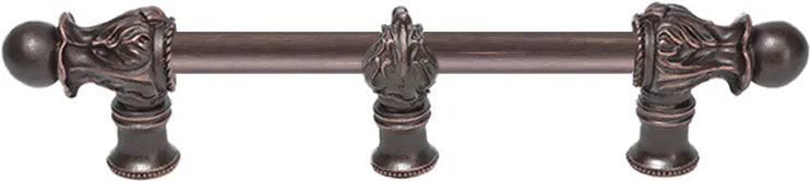 Acanthus 6'' cc with 1/2'' round smooth bar Romanesque style with center brace 780S-22