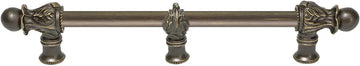 Acanthus 9'' cc with 1/2'' round smooth bar Romanesque style with center brace 781S-3