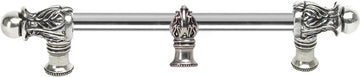 Acanthus 9'' cc with 1/2'' round smooth bar Romanesque style with center brace 781S-9