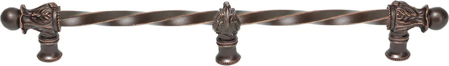 Acanthus 18'' cc with 3/8'' twist bar Romanesque style with center brace 783-22