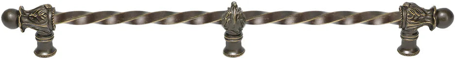 Acanthus 22'' cc with 3/8'' twist bar Romanesque style with center brace 784-3