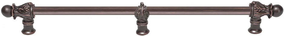 Acanthus 22'' cc with 1/2'' round smooth bar Romanesque style with center brace 784S-22