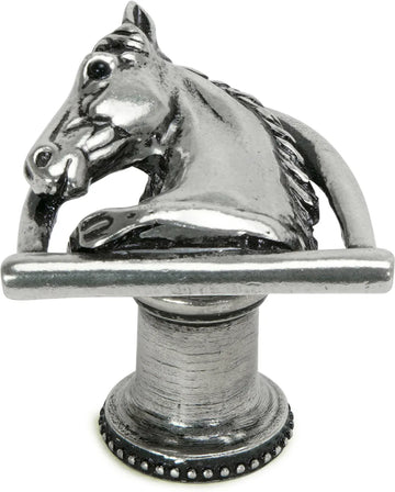 Americana horse in stirrup with strap knob left in finish Chalice 8002-9