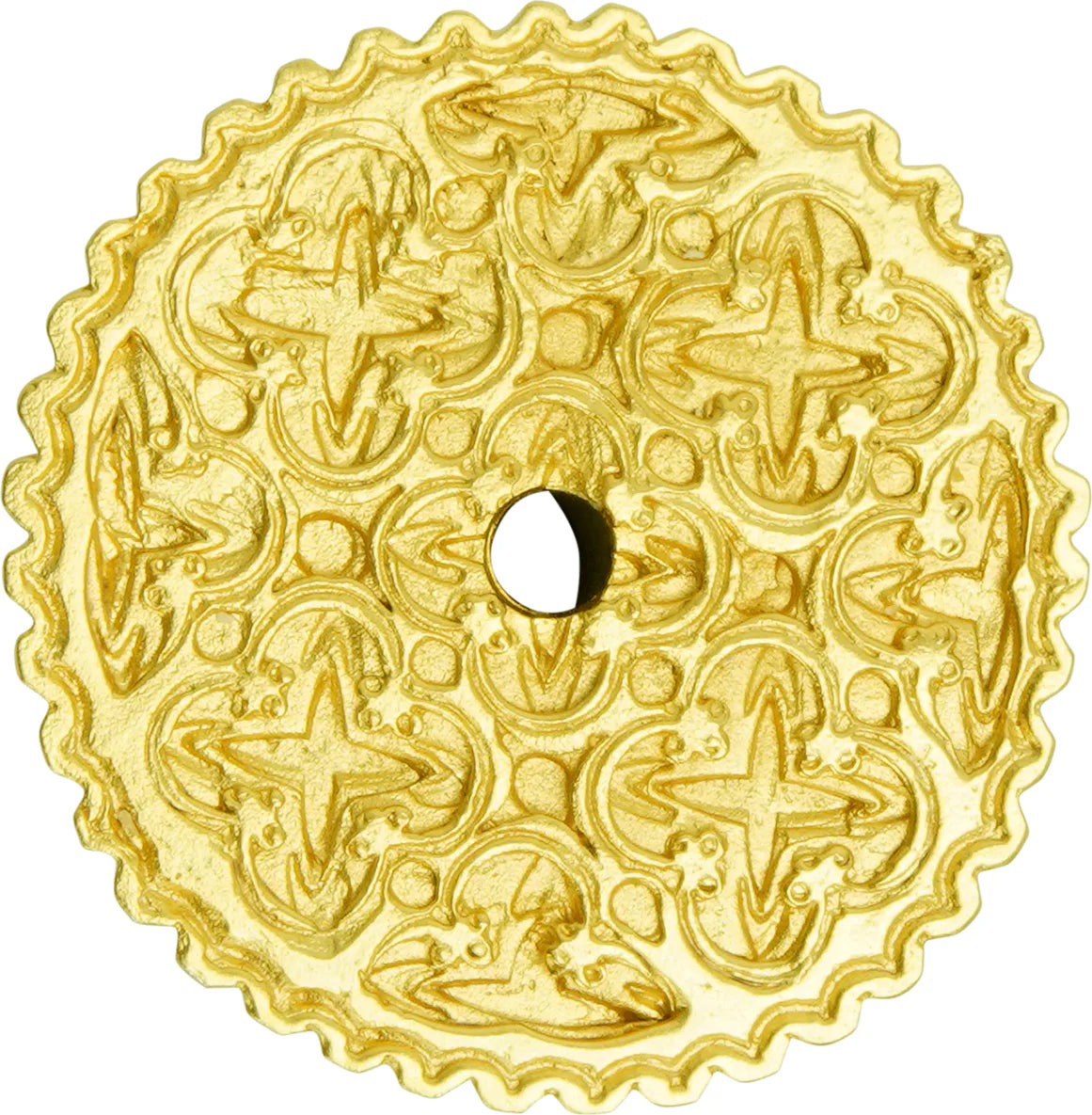 Americana round tularosa escutcheon in finish Satin Gold 8005-8