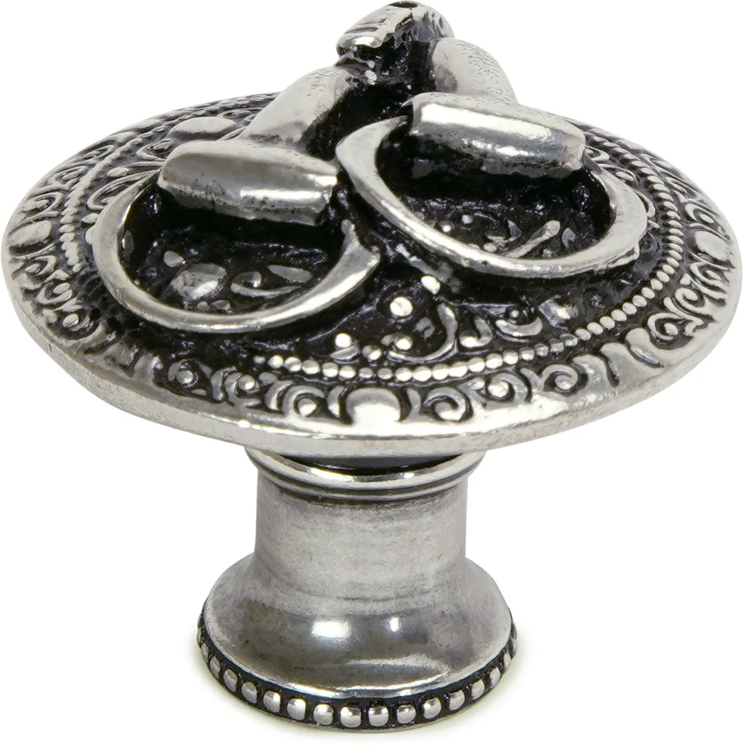 Americana bits on classic background knob left in finish Chalice 8010-9