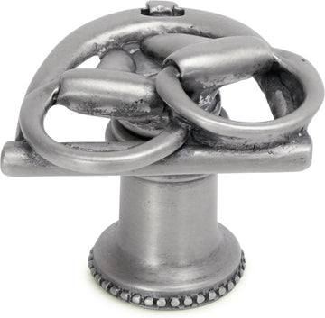 Americana bits in stirrup knob left in finish Satin 8013-11