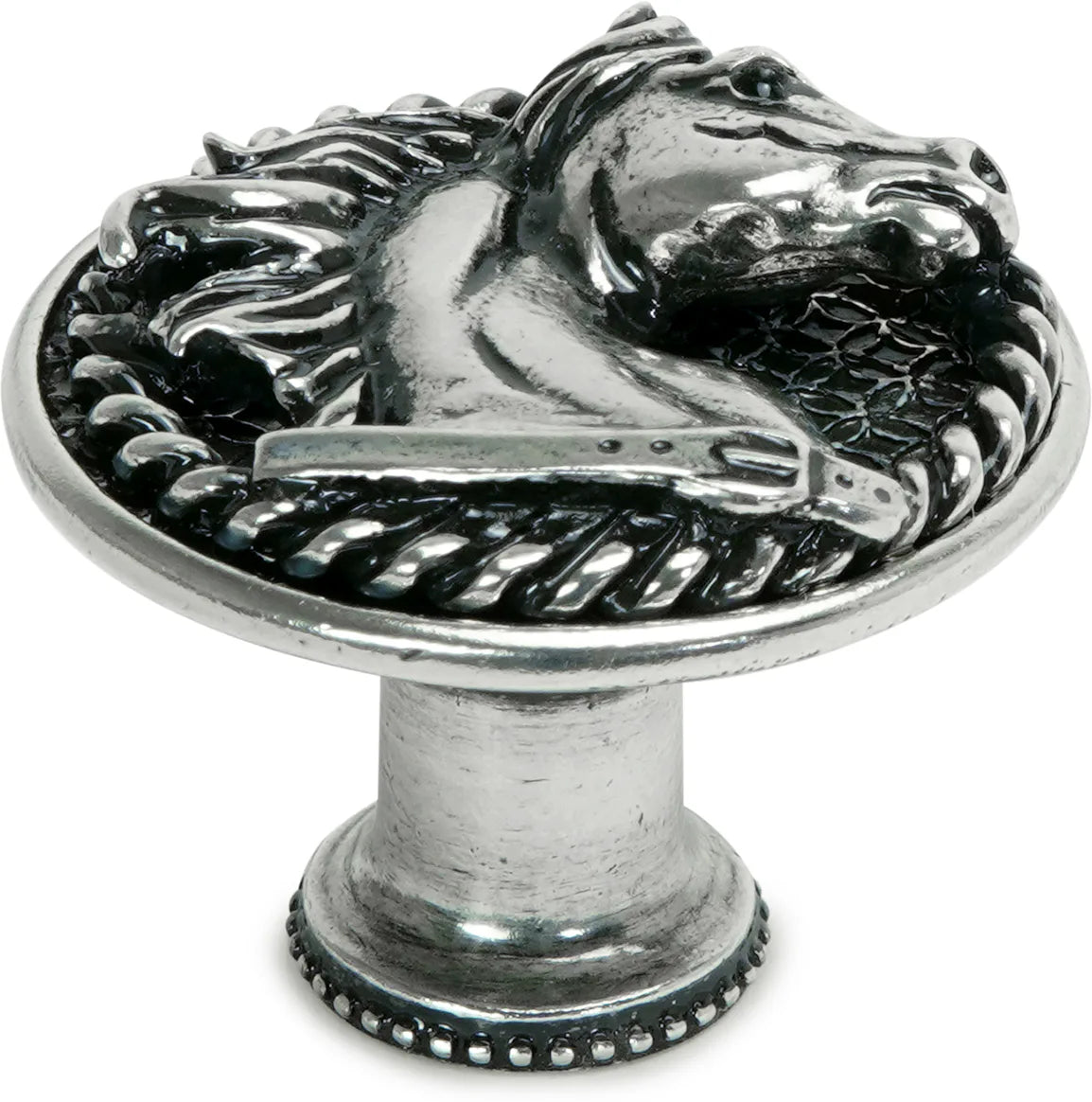 Americana horse in rope knob right in finish Chalice 8029-9