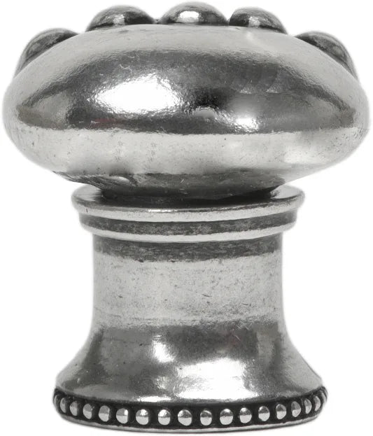Classic/Beaded Beaded round knob w/ beaded center w/ flared foot 811B-9