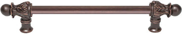 Acanthus 9'' cc with 1/2'' round smooth bar long pull Romanesque style 822S-22