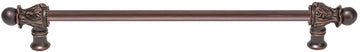 Acanthus 18'' cc with 1/2'' round smooth bar long pull Romanesque style 824S-22