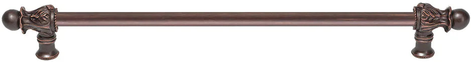 Acanthus 22'' cc with 1/2'' round smooth bar long pull Romanesque style 825S-22