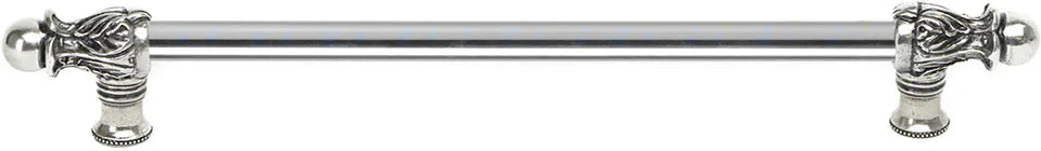Acanthus 22'' cc with 1/2'' smooth bar long pull Romanesque style in Chalice. 825S-9