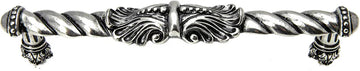 Acanthus 6'' cc large pull Romanesque style in Chalice. 828-9