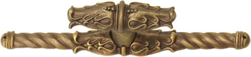 Acanthus leave large knob w/ rope large back plate Romanesque style finished in Antique Brass . 836838-3