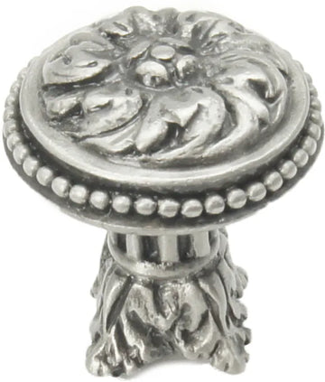 Acanthus & beaded large knob with column base Rosette style 851