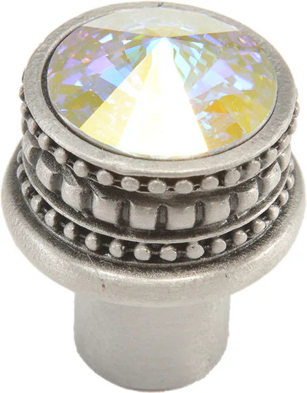 Caché medium round knob with an 18mm Swarovski Crystals 860