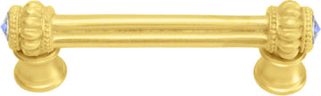 Caché double 3'' cc pull with flared foot with 2 rivoli Swarovski Aurore Boreale Crystals 861B-8AB