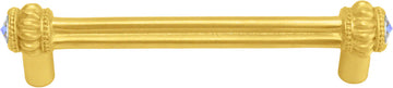 Caché double 4'' cc pull with 2 rivoli Swarovski Aurore Boreale Crystals 862-8AB