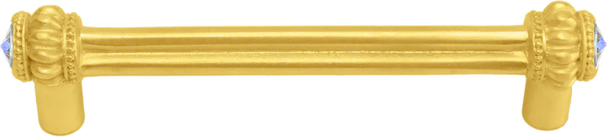 Caché double 4'' cc pull with 2 rivoli Swarovski Aurore Boreale Crystals 862-8AB