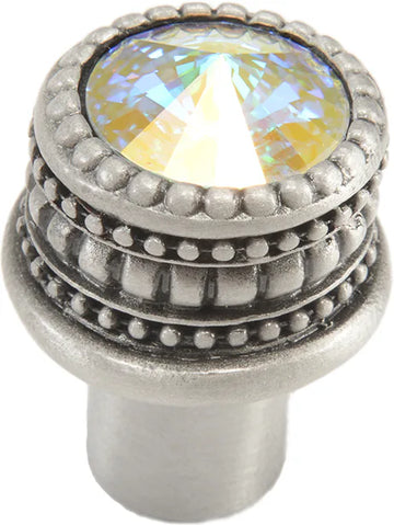 Caché medium round knob with an 16mm rivoli Swarovski Crystal 863