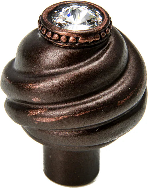 Caché knob with Swarovski Clear Crystals 868-22C