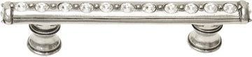 Caché 3'' cc pull with flared feet with center of Swarovski Clear Crystals in Chalice. 870B-9C