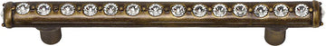 Caché 4'' cc pull with center of Swarovski Clear Crystals 871-3C