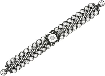 Caché large elongated escutcheon with Swarovski Clear Crystals 892-9C