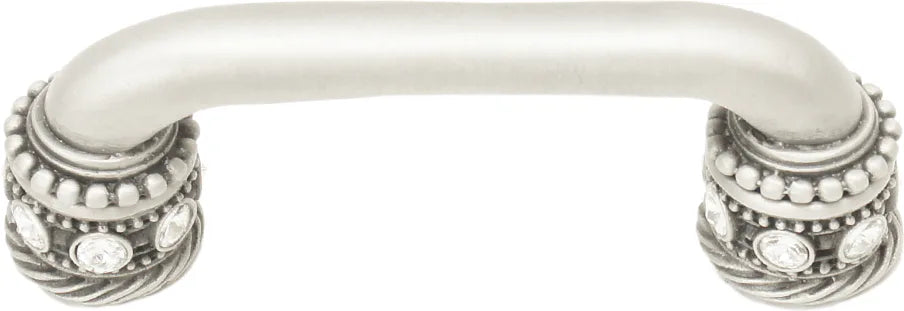 Caché 3'' cc pull with Swarovski Clear Crystals & sleeves in Satin. 896-11C