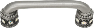 Caché 4'' cc pull with Swarovski Aurore Boreale Crystals & sleeves 897-11AB