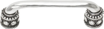 Caché 4'' cc pull with Swarovski Clear Crystals & sleeves in Chalice. 897-9C