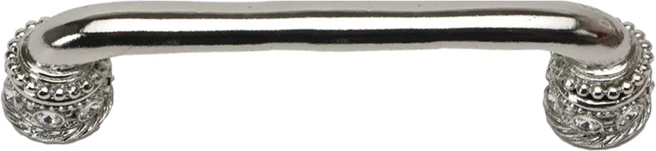 Caché 5'' cc pull with Swarovski Clear Crystals & sleeves in Platinum. 898-24C