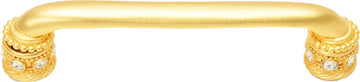 Caché 5'' cc pull with Swarovski Clear Crystals & sleeves in Gilded Mercury. 898-8C