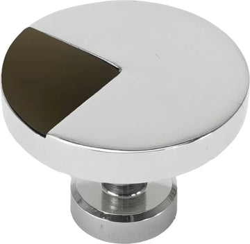 Spectra large round knob in Platinum finish with Magpul Green 9000-9ODG