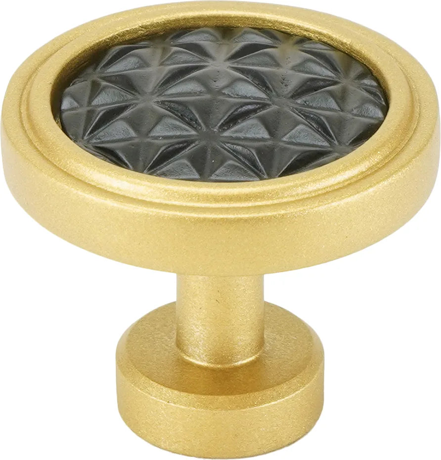 Spectra Origami knob in gold and black finishes 9001GB