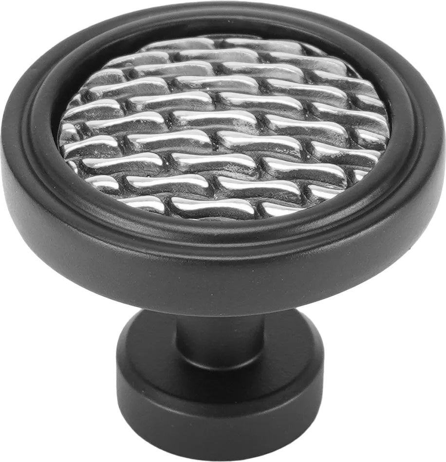 Spectra Waves knob in black and chrome finishes 9002BC