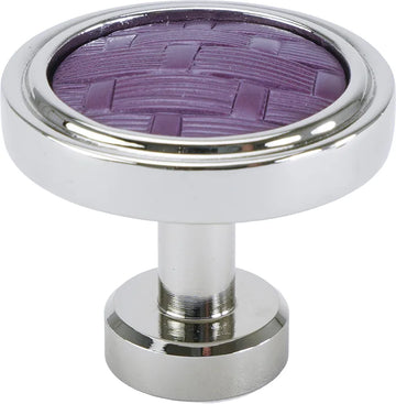 Spectra Weaves knob in chrome and black Cherry finishes 9003CBCY