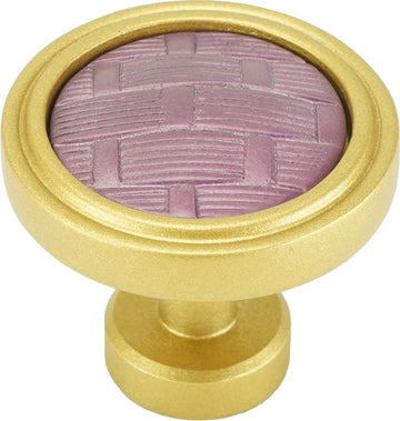 Spectra Weaves knob in gold and fuchsia pink finishes 9003GFP