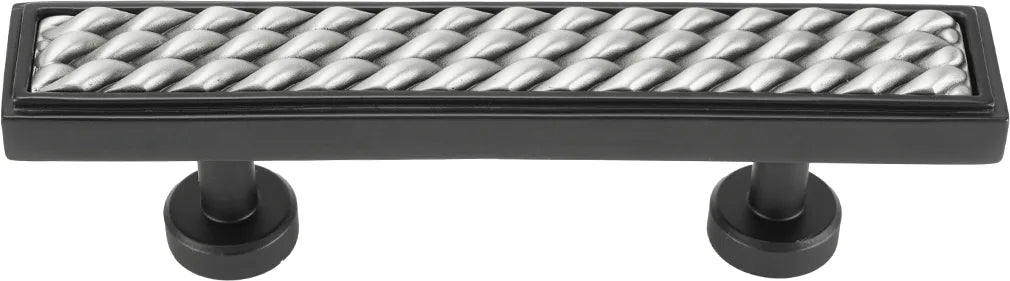 Spectra Waves 3'' cc pull in finish Black and Satin 9023BS