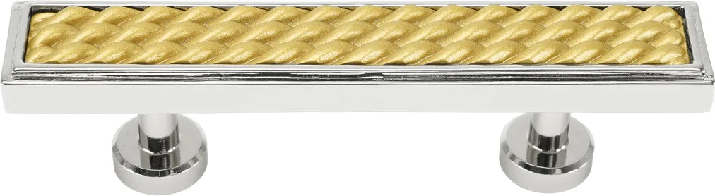 Spectra Waves 3'' cc pull in finish Chrome and Gold 9023CG