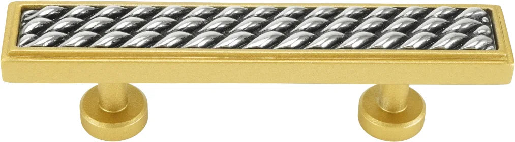 Spectra Waves 3'' cc pull in finish Gold and Chrome 9023GC