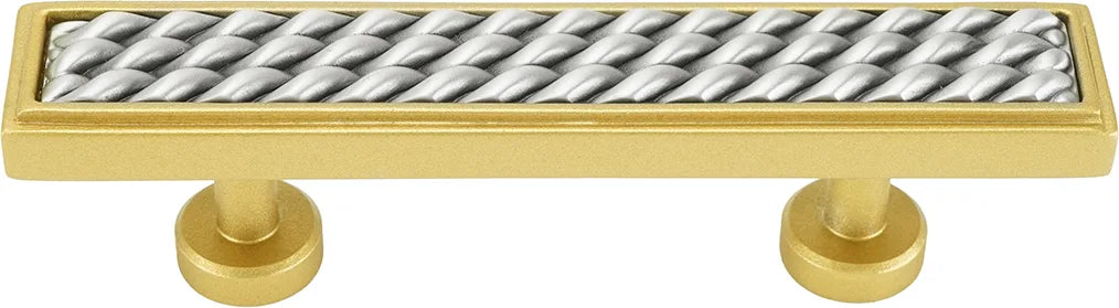 Spectra Waves 3'' cc pull in finish Gold and Satin 9023GS