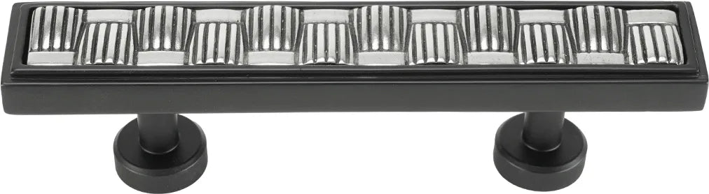 Spectra Weaves 3'' cc pull in finish Black and Chrome 9033BC