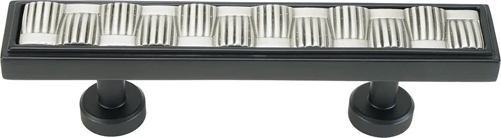 Spectra Weaves 3'' cc pull in finish Black and Satin 9033BS