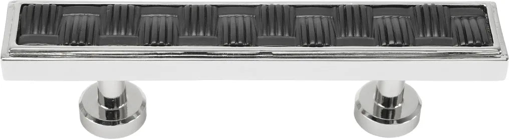 Spectra Weaves 3'' cc pull in finish Chrome and Black 9033CB