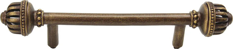 Cricket Cage large 4'' cc pull in Antique Brass. 960-3